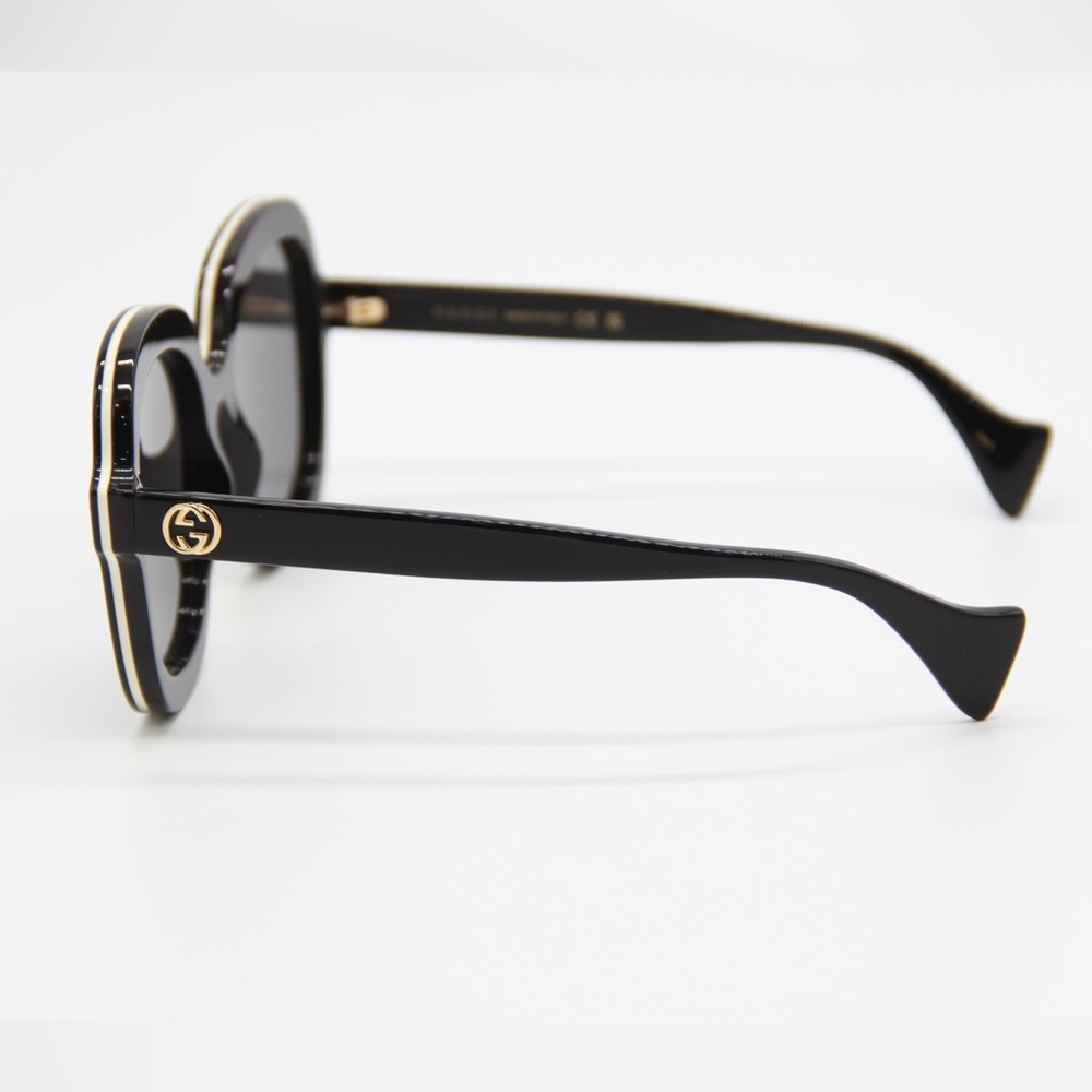 NEW GUCCI GG1240S 001 BLACK WOMEN OVERSIZED SUNGLASSES GUCCI - Picture 7 of 15